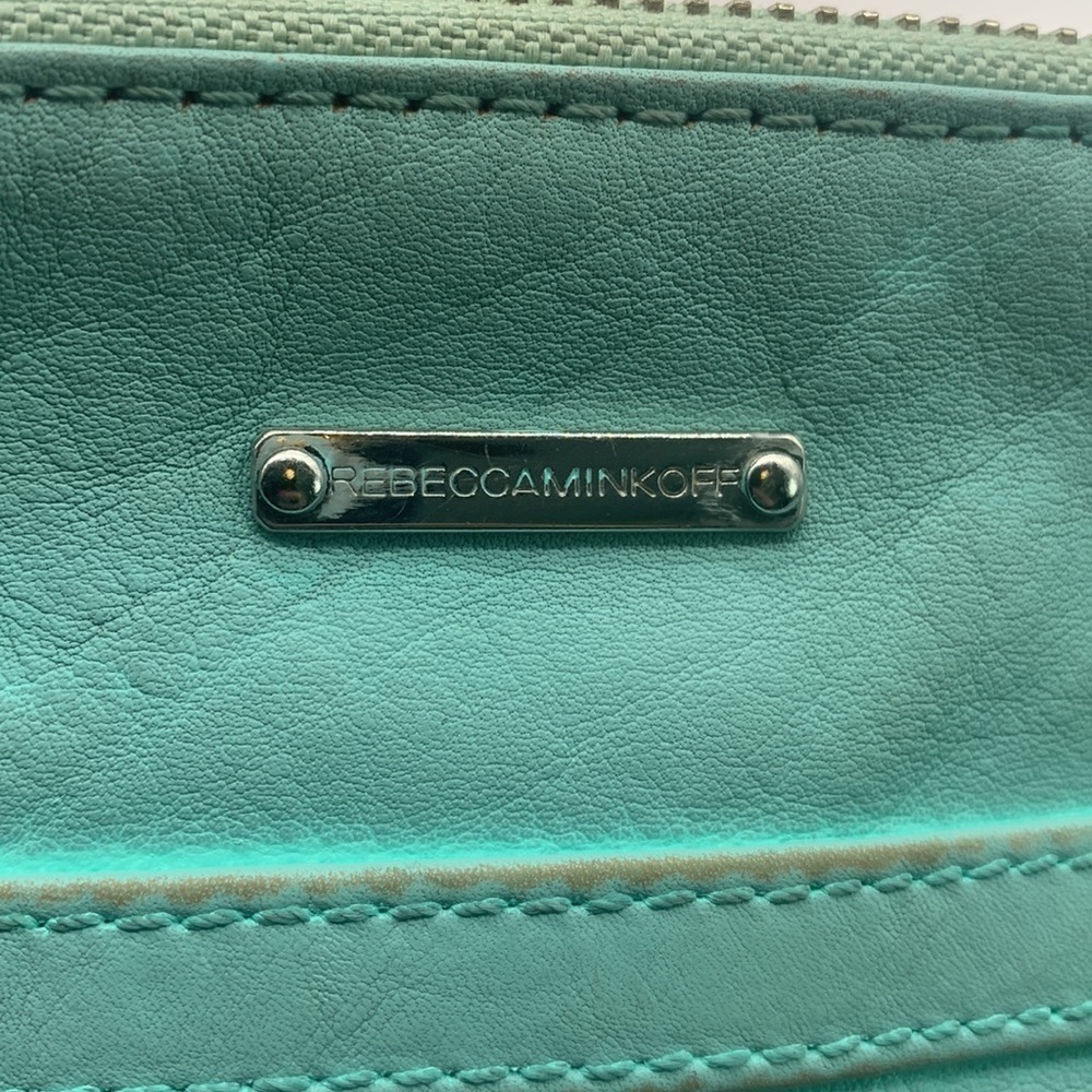 Rebecca Minkoff Distressed Teal crossbody bag. MCB1640D - Picture 6 of 12